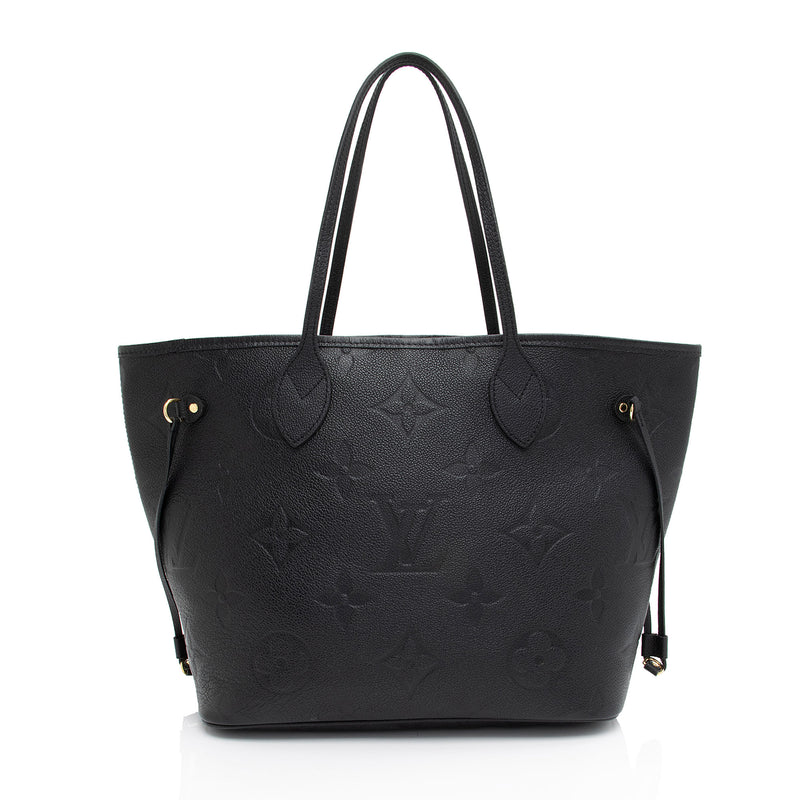 Louis Vuitton Giant Monogram Empreinte Neverfull MM Tote (SHF-oBX9Er)