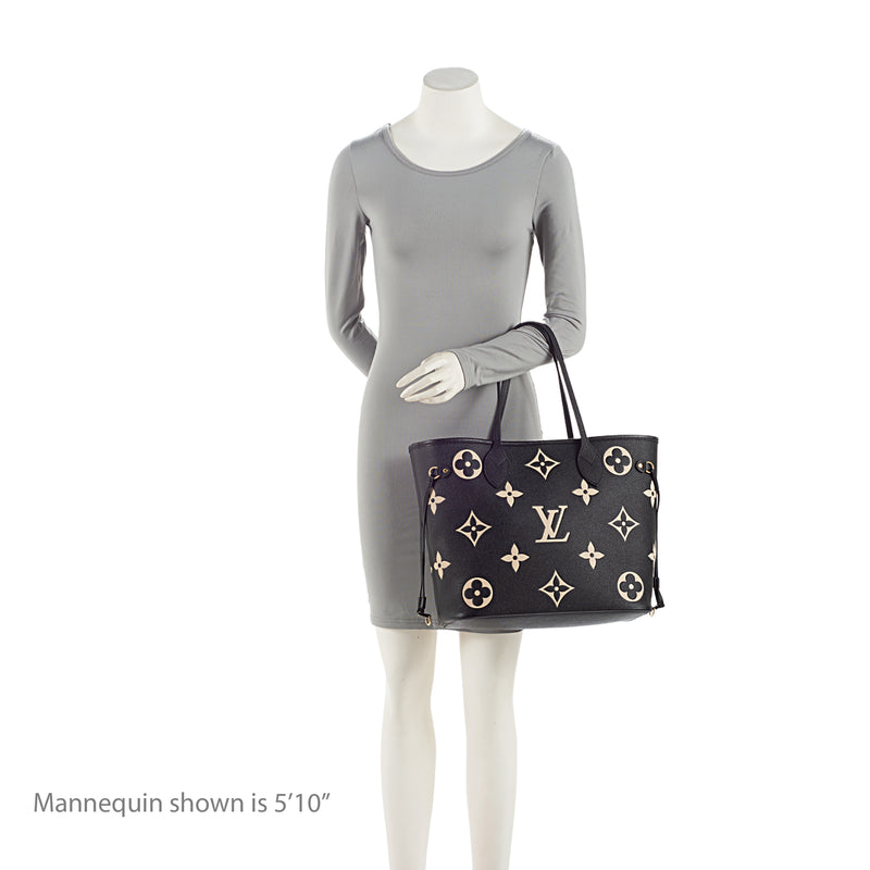 Louis Vuitton Giant Monogram Empreinte Neverfull MM Tote (SHF-HEhm6t)