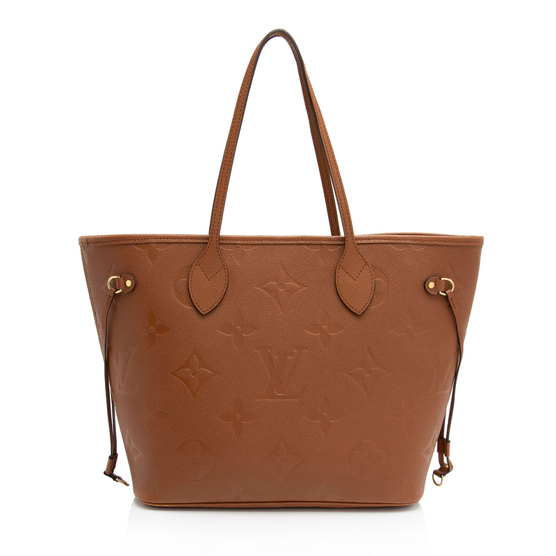 Louis Vuitton Giant Monogram Empreinte Neverfull MM Tote (SHF-utUwCG)