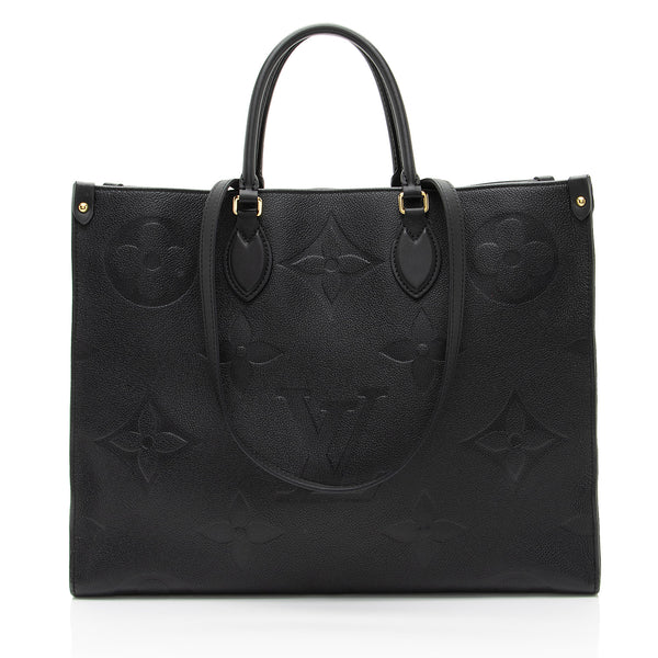 Louis Vuitton Giant Monogram Empreinte Onthego GM Tote (SHF-Lgb7yG)