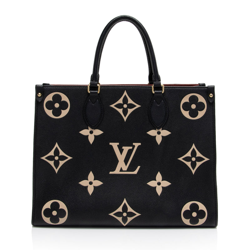 Louis Vuitton Giant Monogram Empreinte Onthego MM Tote (SHF-CK5O6d)