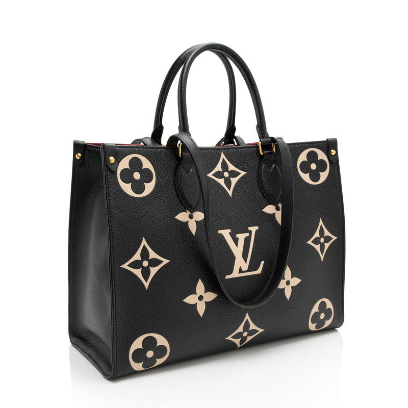 Louis Vuitton Giant Monogram Empreinte Onthego MM Tote (SHF-UQzkIf)