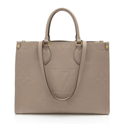 Louis Vuitton Giant Monogram Empreinte Onthego MM Tote (SHF-GJDiFK)