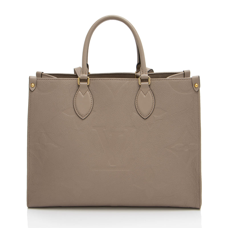 Louis Vuitton Giant Monogram Empreinte Onthego MM Tote (SHF-Jx2jDa)