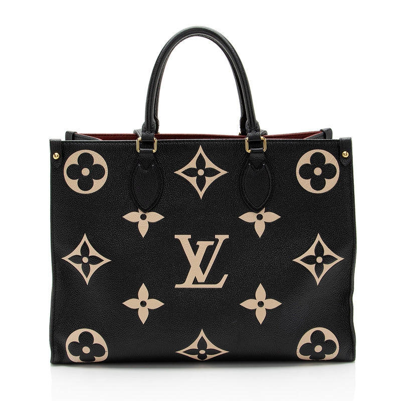 Louis Vuitton Giant Monogram Empreinte Onthego MM Tote (SHF-kjKSB8)