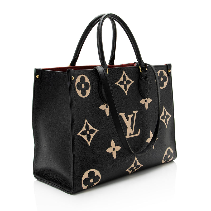 Louis Vuitton Giant Monogram Empreinte Onthego MM Tote (SHF-kjKSB8)