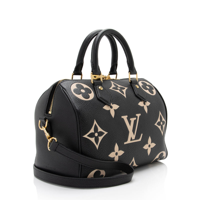 Louis Vuitton Giant Monogram Empreinte Speedy Bandouliere 25 Satchel (SHF-5yqVPC)