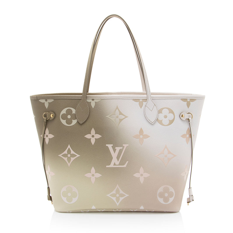 Louis Vuitton Giant Monogram Empreinte Spring In The City Neverfull MM Tote (SHF-DaaGml)