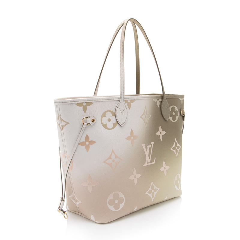 Louis Vuitton Giant Monogram Empreinte Spring In The City Neverfull MM Tote (SHF-DaaGml)