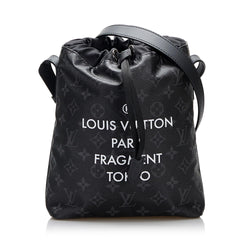 Louis+Vuitton+Tote+Backpack+Black+Canvas+Monogram+Eclipse for sale online