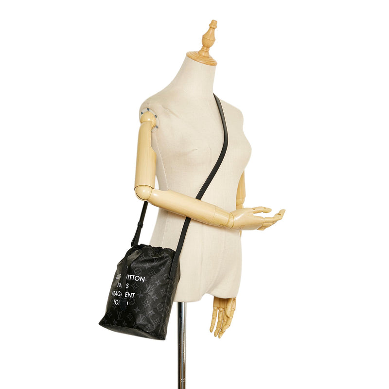 Black Louis Vuitton LV X Fragment Monogram Eclipse Bucket Bag