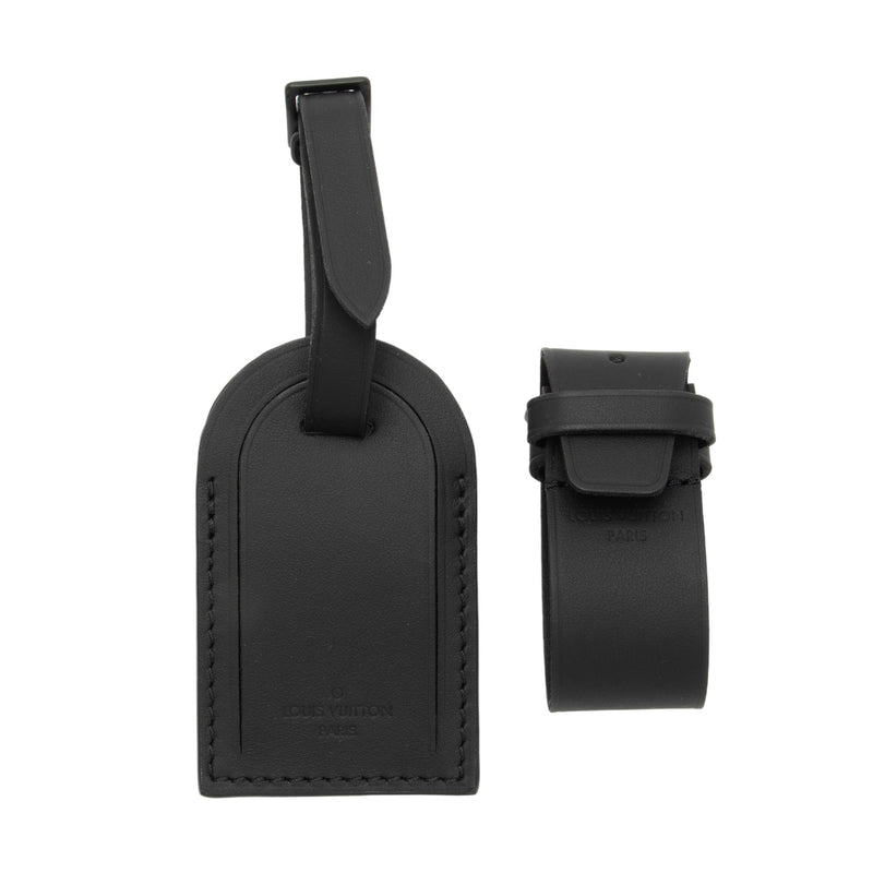 Louis Vuitton Leather Luggage Tag and Handle Fastener