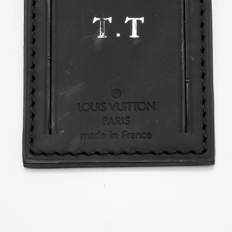 Vintage Louis Vuitton Paris Made in France Leather Luggage Tag Authentic  Original