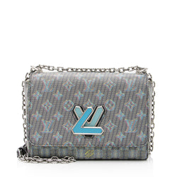 Louis Vuitton Damier Monogram Pop Twist MM - Blue Crossbody Bags