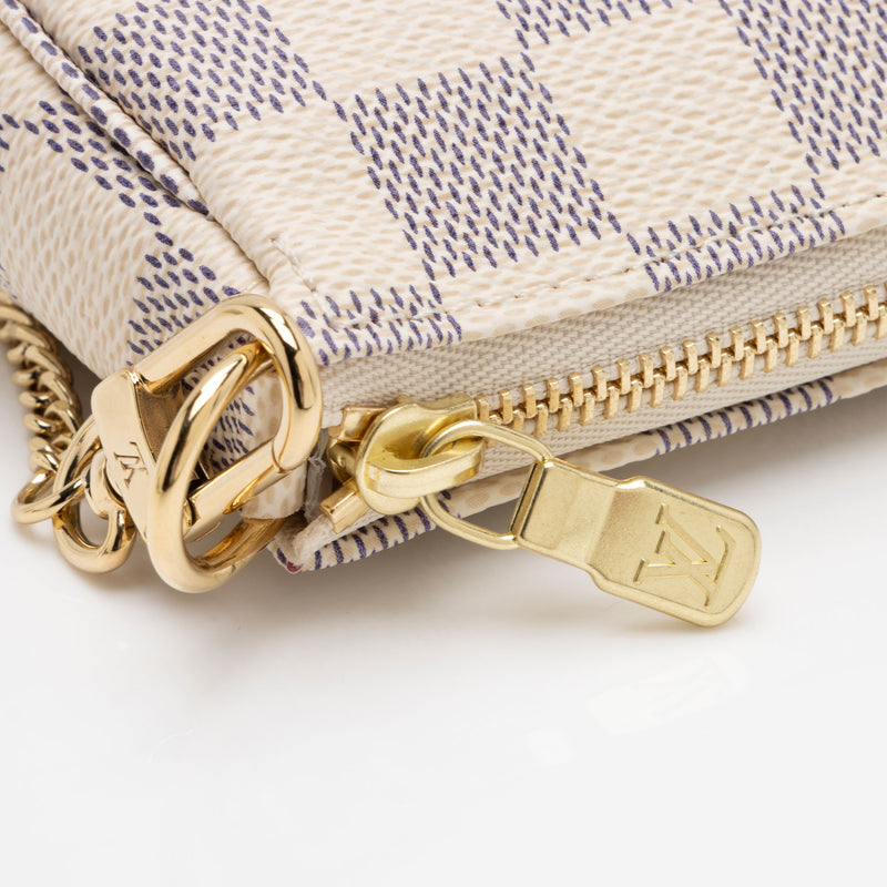 NEW Louis Vuitton Mini Pochette Accessoires Damier Azur Hollywood Limited
