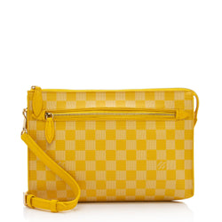 Louis Vuitton yellow crossbody bag.