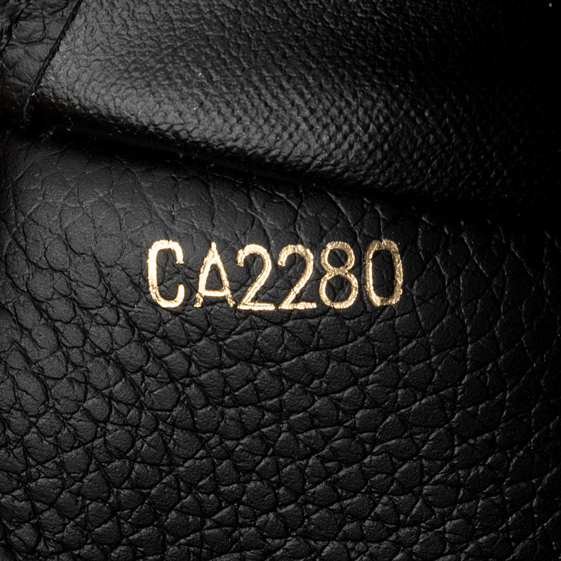 LOUIS VUITTON Empreinte Monogram Giant Crafty Sarah Wallet Creme Black,  Leather