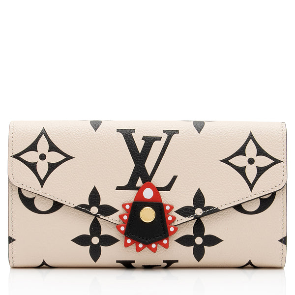 Louis Vuitton Limited Edition Giant Monogram Empreinte Crafty Sarah Wallet (SHF-wNAjem)