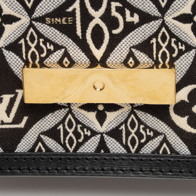 Louis Vuitton Limited Edition Jacquard Since 1854 Dauphine Chain Wallet (SHF-fOnKZY)