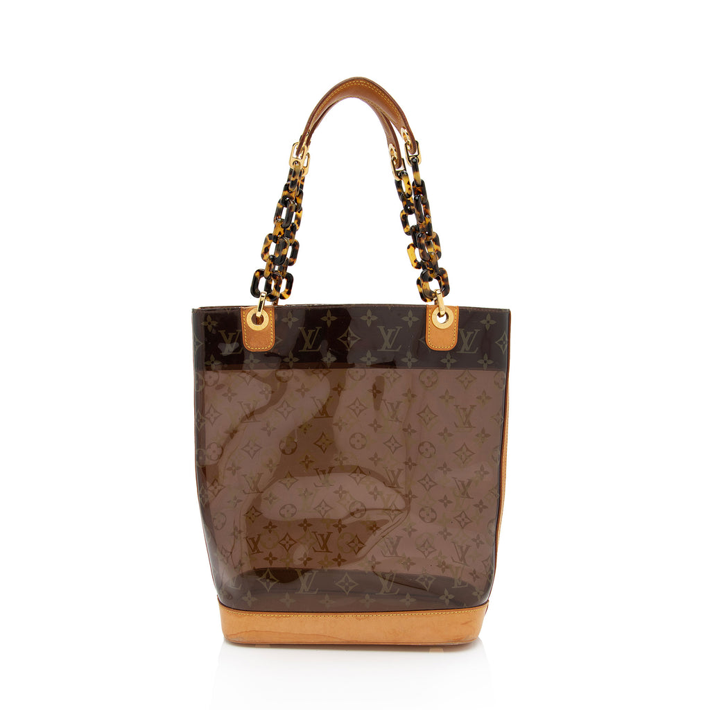 Auction: A plastic and leather tote bag, Louis Vuitton Cabas Ambre