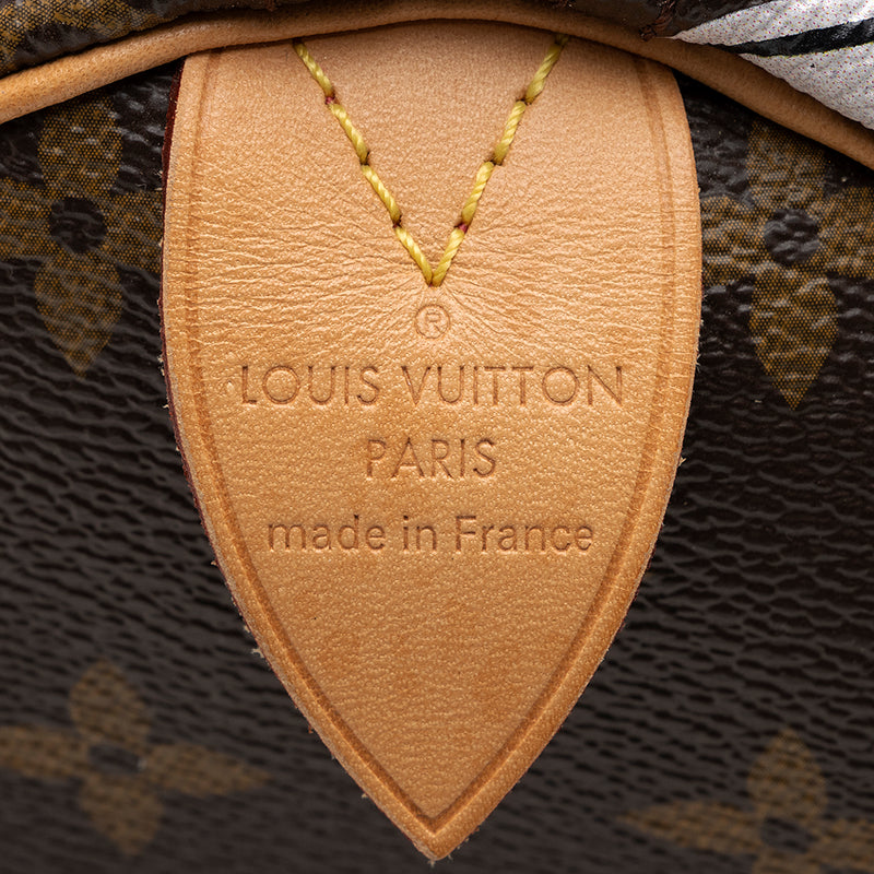 Louis Vuitton speedy 30 limited flower print monogram canvas GHW