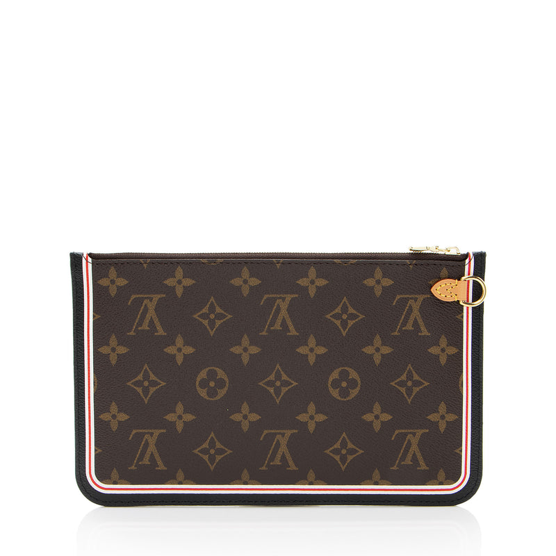 Louis Vuitton Limited Edition Monogram Canvas Game On Neverfull MM Pochette (SHF-BadhZ3)