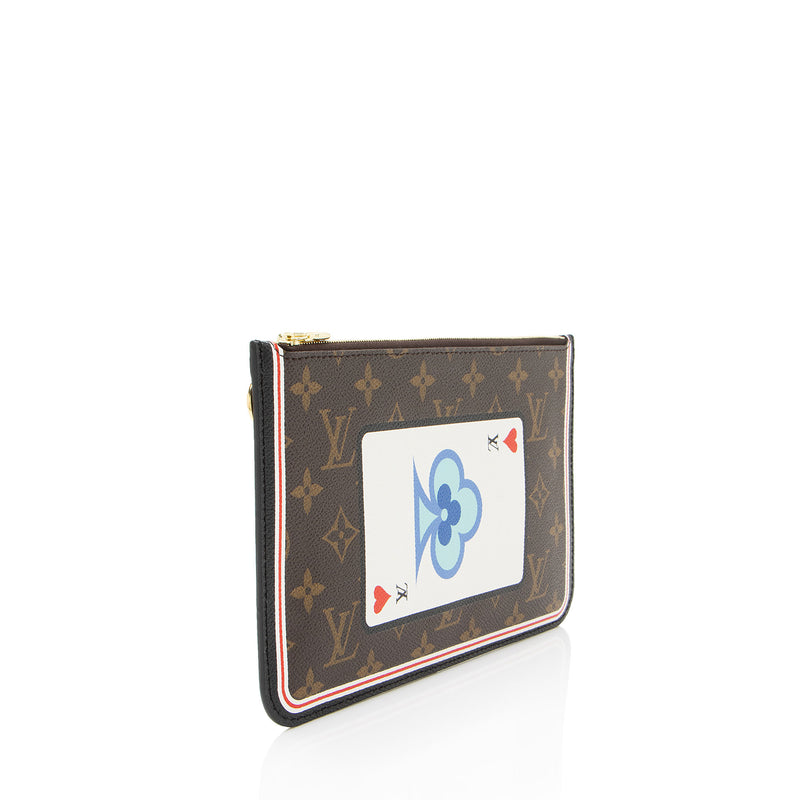 Louis Vuitton Limited Edition Monogram Canvas Game On Neverfull MM Pochette (SHF-BadhZ3)