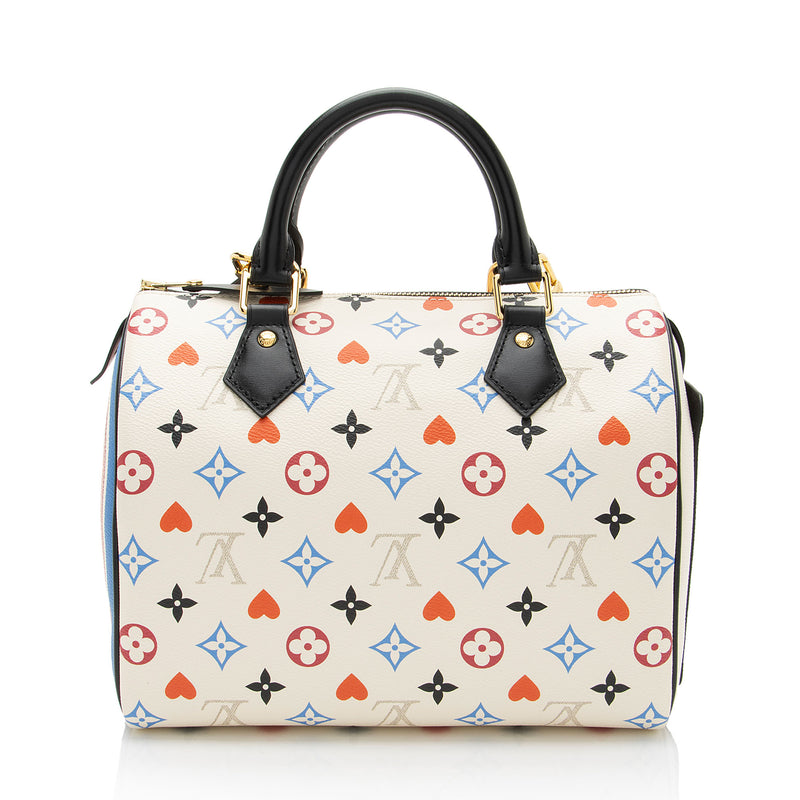 Louis Vuitton Limited Edition Monogram Canvas Game On Speedy Bandouliere 25 Satchel (SHF-tdT0H4)