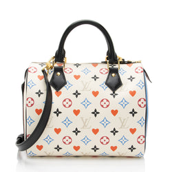 Louis Vuitton Limited Edition Monogram Canvas Game On Speedy Bandouliere 25 Satchel (SHF-tdT0H4)