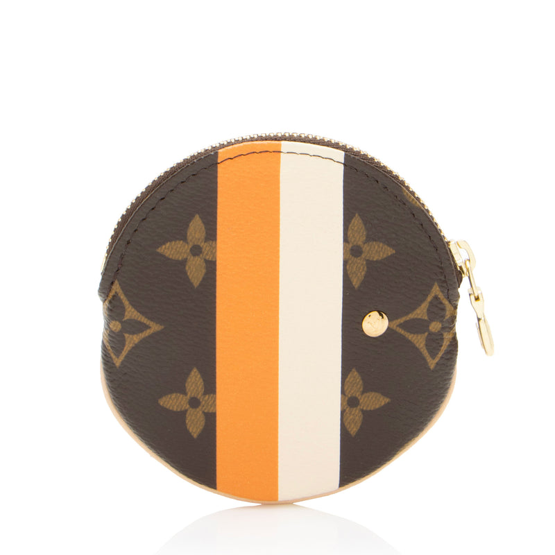 Louis Vuitton Limited Edition Monogram Canvas Groom Round Coin Pouch (SHF-0xGV7J)