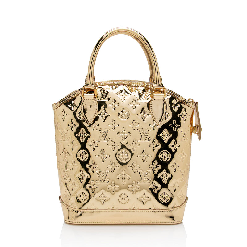 Louis Vuitton, Bags, Limited Edition Louis Vuitton Gold Mirror Satchel