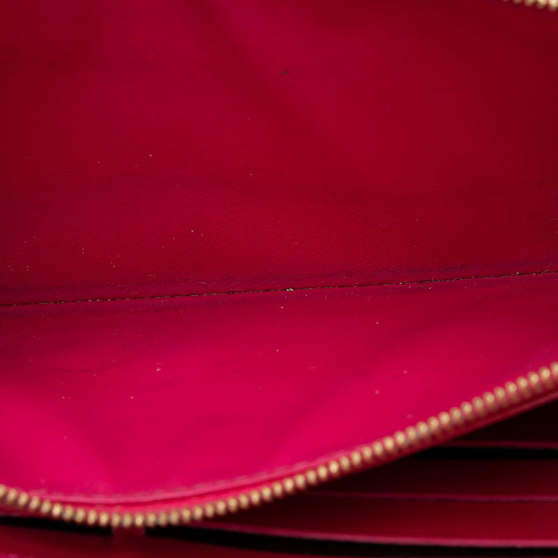 Louis Vuitton Vernis Patent Leather Sarah Wallet Burgundy