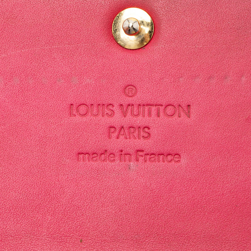 Louis Vuitton Rose Velours Monogram Vernis Ikat Limited Edition Sarah  Wallet Louis Vuitton