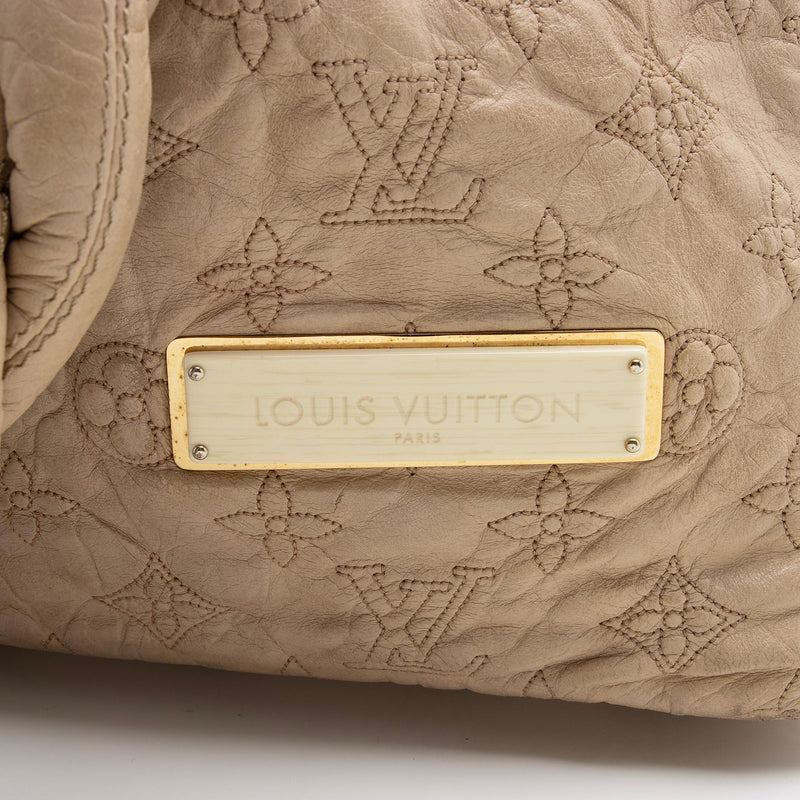 Louis Vuitton Beige Monogram Leather Ecru Stratus Olympe GM Hobo