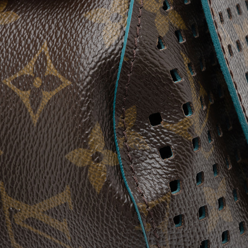 Perforated Monogram/Turquoise Saumur 30 – Opulent Habits