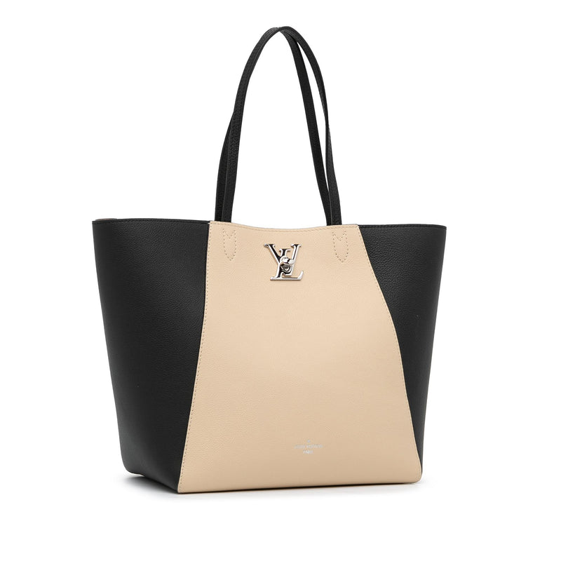 Lockme Leather Tote Louis Vuitton Black In Leather
