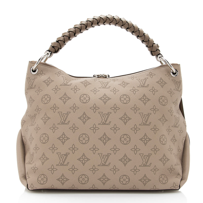Beaubourg hobo leather handbag Louis Vuitton Silver in Leather