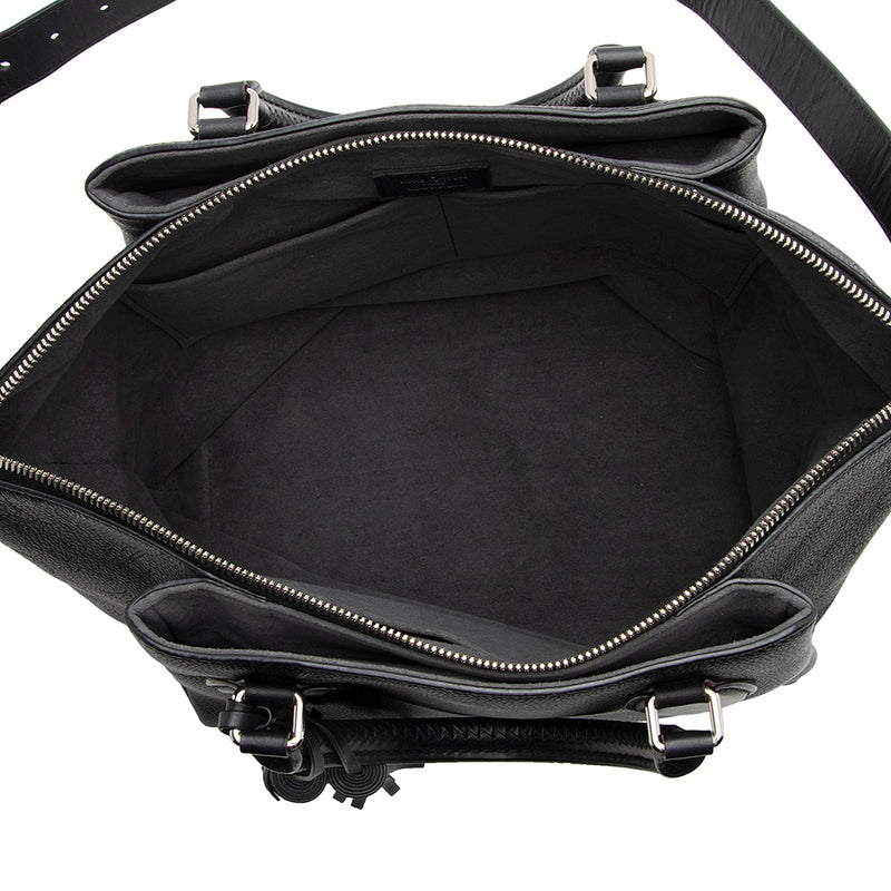 Louis Vuitton Mahina Leather Haumea Bag M55029-black