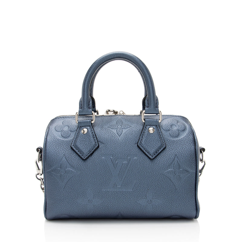 Louis Vuitton Metallic Giant Monogram Empreinte Speedy Bandouliere 20 Satchel (SHF-SKzE09)