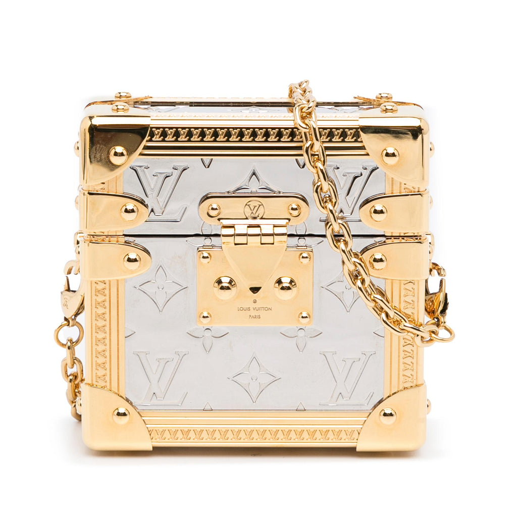 Louis Vuitton Mini Metallic Trunk Box with Chain (SHG-0lKTQn) – LuxeDH