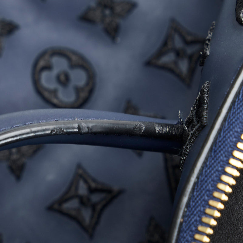 Louis Vuitton Limited Edition Blue Monogram Addiction Lockit Vertical MM Bag  - ShopperBoard