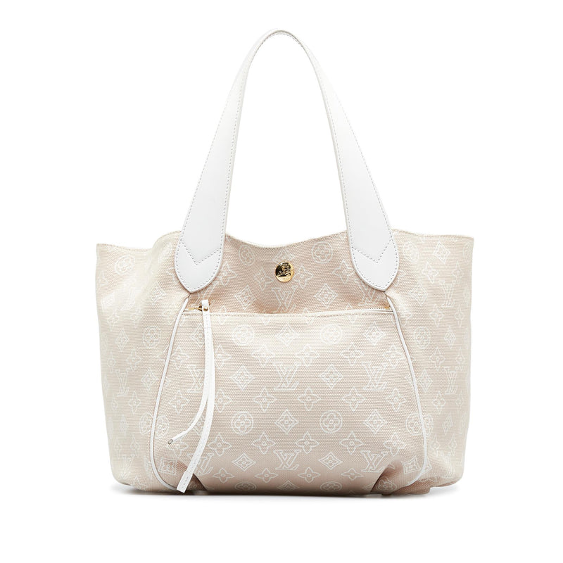 Louis Vuitton Louis Vuitton Cabas Ipanema GM White Monogram Cotton