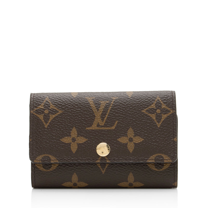 LOUIS VUITTON Monogram Canvas 6 Key Holder Brown