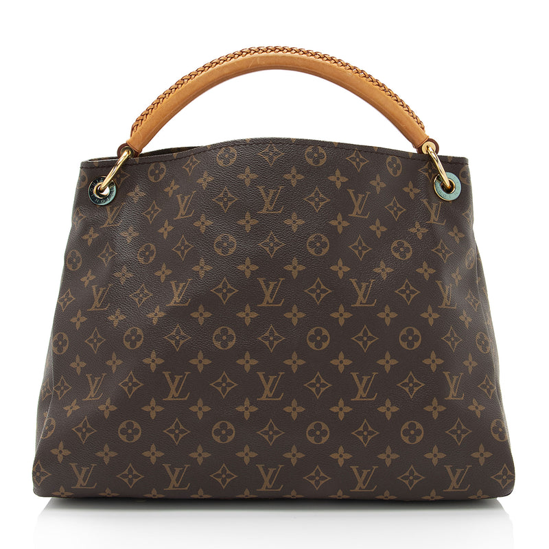 Louis Vuitton Brown Monogram Coated Canvas Artsy MM Gold Hardware
