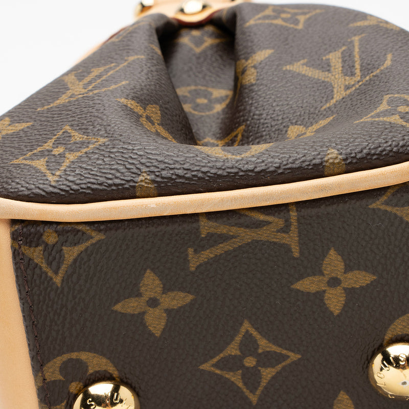 Brown and tan monogram coated canvas Louis Vuitton Beverly MM at