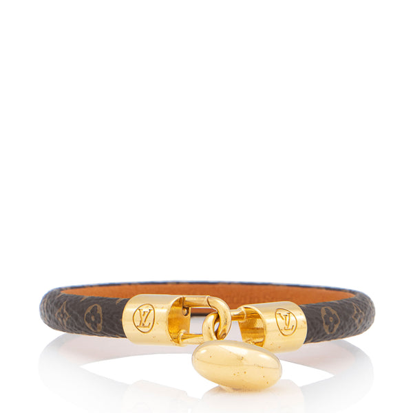 Louis Vuitton Monogram Canvas Crazy In Lock Charm Bracelet (SHF-yEVceC)