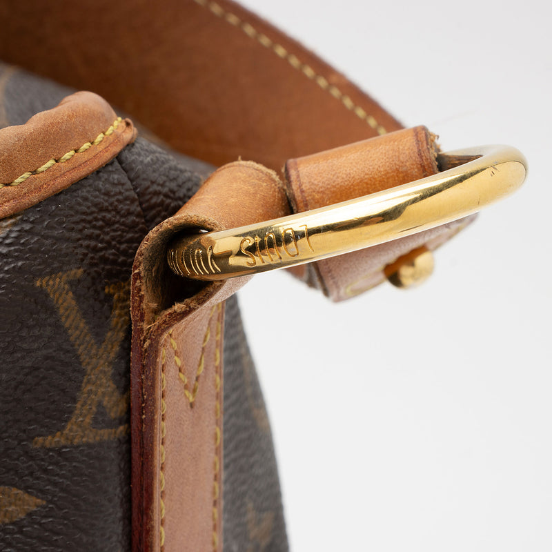 Louis Vuitton Delightful Tote GM Brown Leather Zipper Pocket