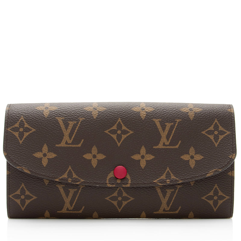 Louis Vuitton Coated Canvas Emilie Wallet