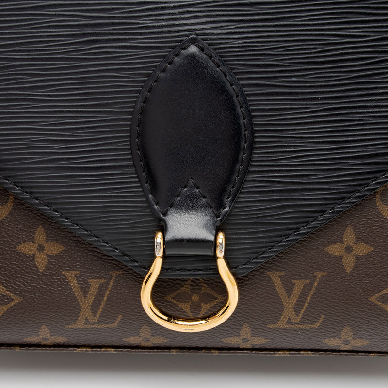 Louis Vuitton Monogram Canvas Epi Leather Saint Michel Shoulder Bag (SHF-aOrIRJ)