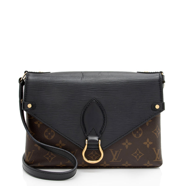 Louis Vuitton Monogram Canvas Epi Leather Saint Michel Shoulder Bag (SHF-aOrIRJ)